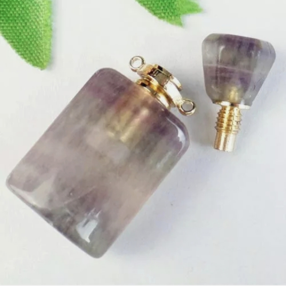 New Rainbow Fluorite Essential Oils Pendant.